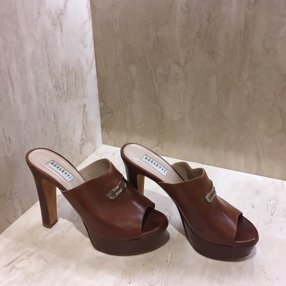Fratelli Rosetti peeptoe mules